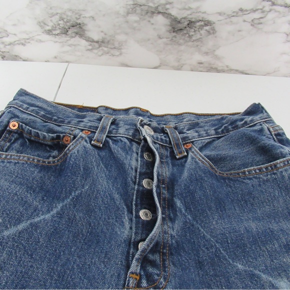 Levi’s Vintage Denim Jeans Bleach Acid Wash Detail Size 27 - Picture 5 of 17